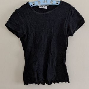 Vintage BCBG Black Nylon stretch Top size Small